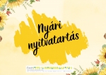 Ny&aacute;ri nyitvatart&aacute;s